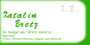 katalin bretz business card